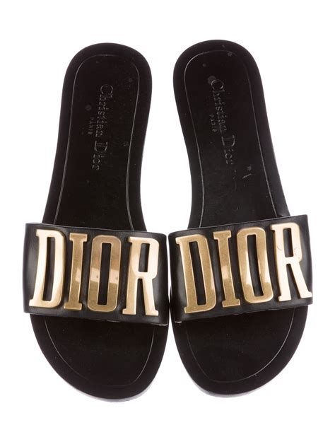 dior slides black|christian Dior slides women's.